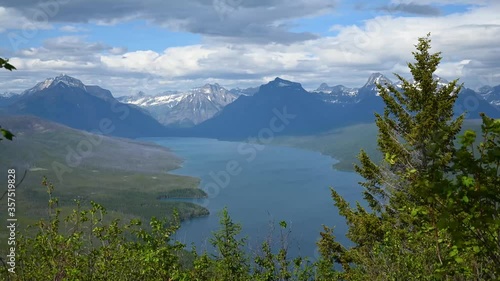 View of Lake McDonald in Glacier National Park Time-Lapse