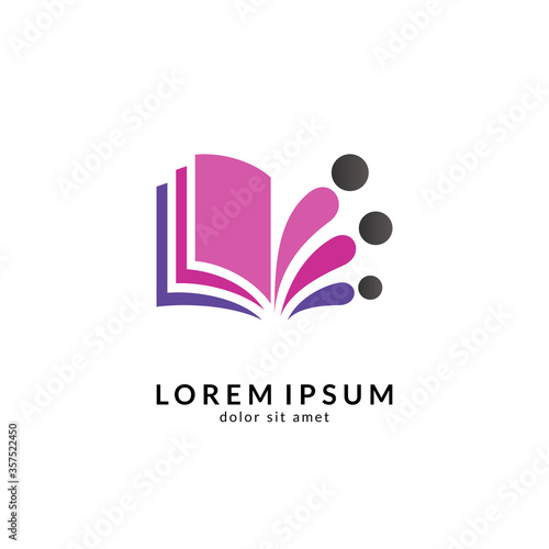Education logo vector, suitable for school, college, university, campus, graduate, kids education, smart people and science symbol/icon design