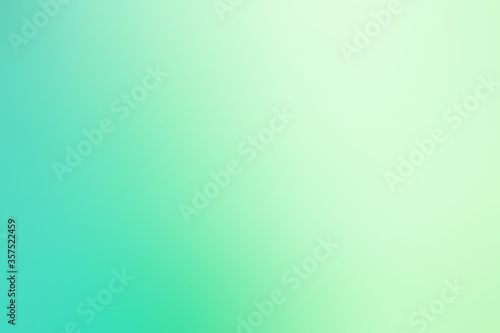 Abstract blurred soft green gradient color background