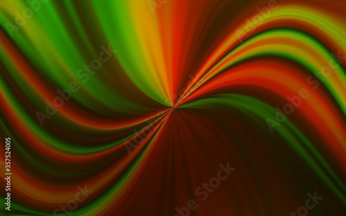 Dark Green, Yellow vector blurred bright pattern.