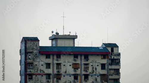 Multi-storey buildings and blue sky in Lebak Bulus, South Jakarta, Indonesia, 13 June 2020. photo