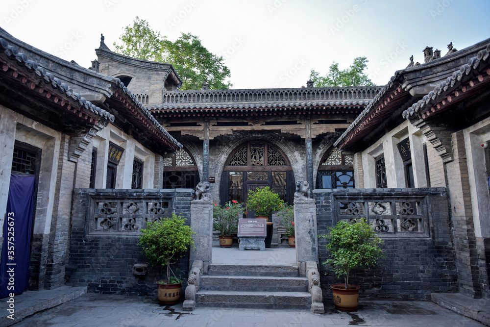 Lingshi County, Shanxi Province, China: May 27, 2018 - Ancient Chinese manors Lingshi County, Shanxi Province, China: May 27, 2018 - Ancient Chinese manors