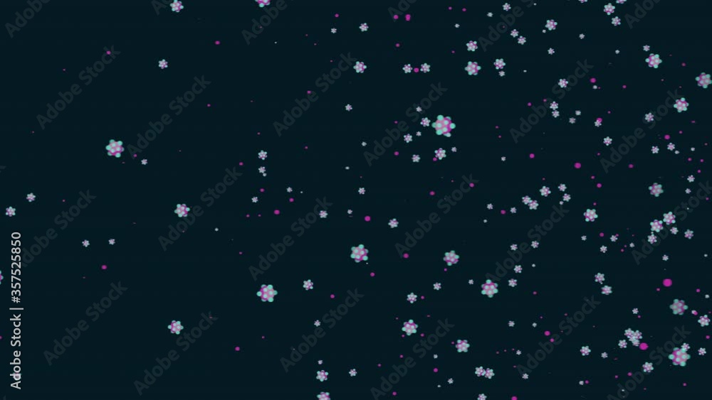 Infectious Flu Virus Concept 2D Graphic Animation background Infectious Flu Virus Concept 2D Graphic Animation background