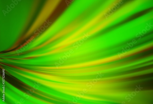 Light Green, Yellow vector blurred shine abstract texture.