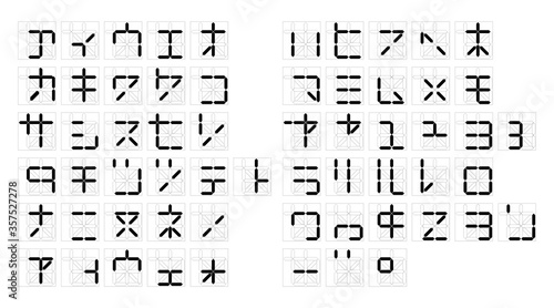 Digital katakana set