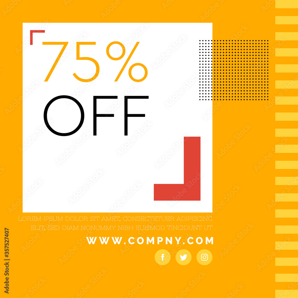 Editable minimal square banner template. Colorful social media post template. Sale promotion, square web banner for social media mobile apps Editable minimal square banner template. Colorful social media post template. Sale promotion, square web banner for social media mobile apps