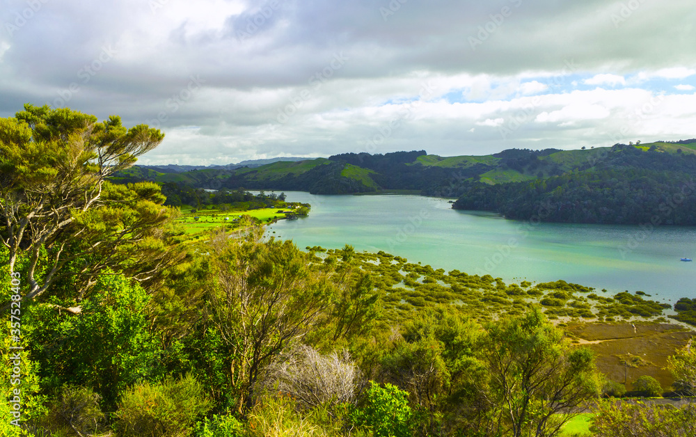 Landscape View of Puhoi River Wenderholm Auckland New Zealand; Regional Park