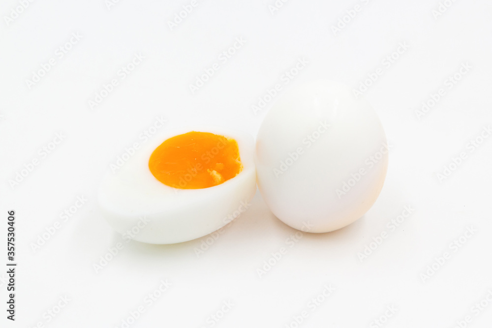 Boiled eggs isolated on white background Boiled eggs isolated on white background