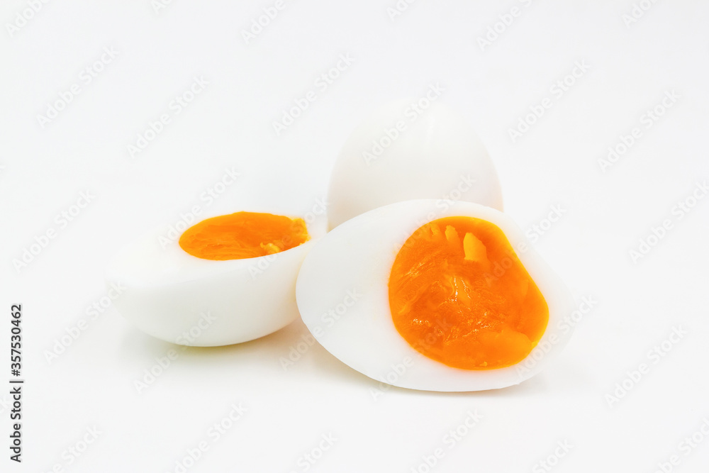 Boiled eggs isolated on white background Boiled eggs isolated on white background