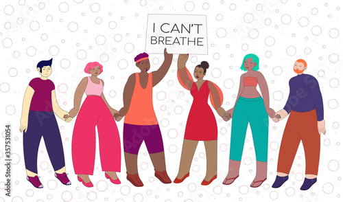 Black Lives Matter Vector Illustration