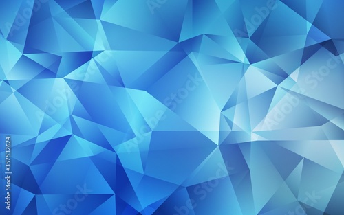 Light BLUE vector low poly layout.