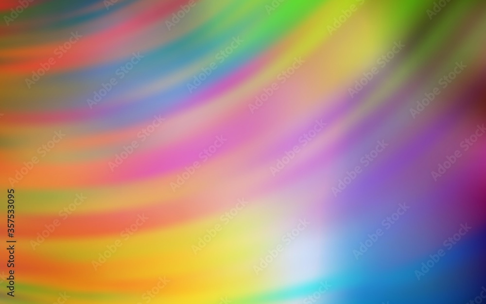 Obraz premium Light Multicolor vector backdrop with bent lines.