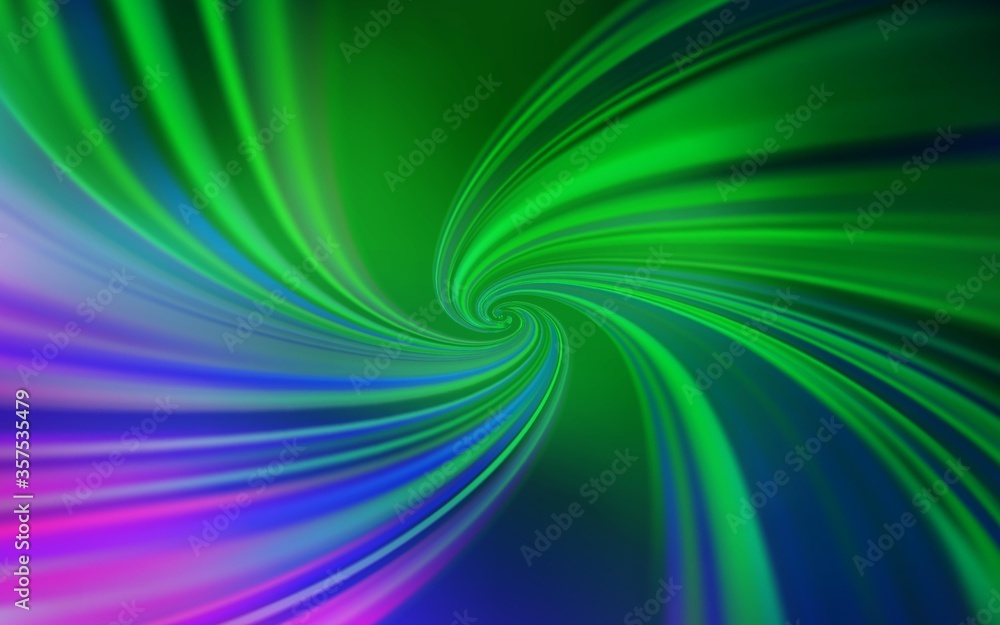 Fototapeta premium Light Pink, Green vector template with wry lines.