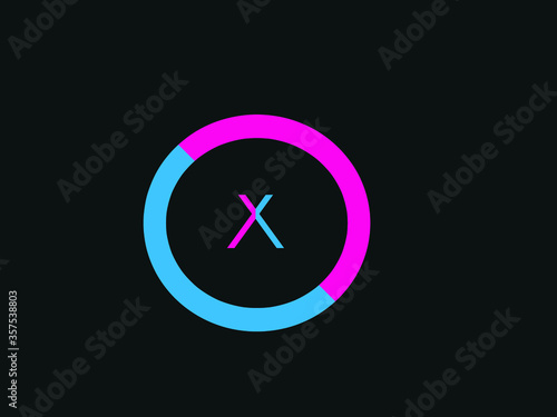 Obraz na plátně Capital letter X vector image