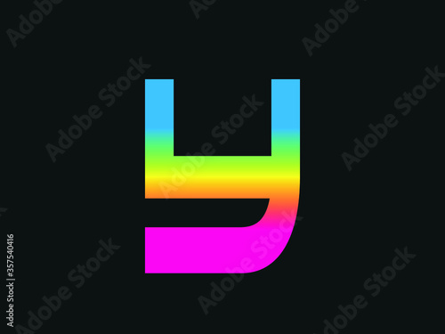 Obraz na plátně Capital letter Y vector image