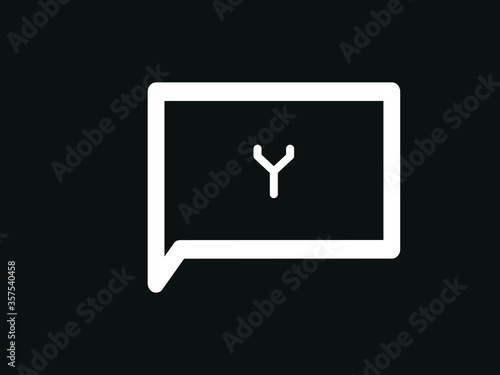 Fotografie Capital letter Y vector image