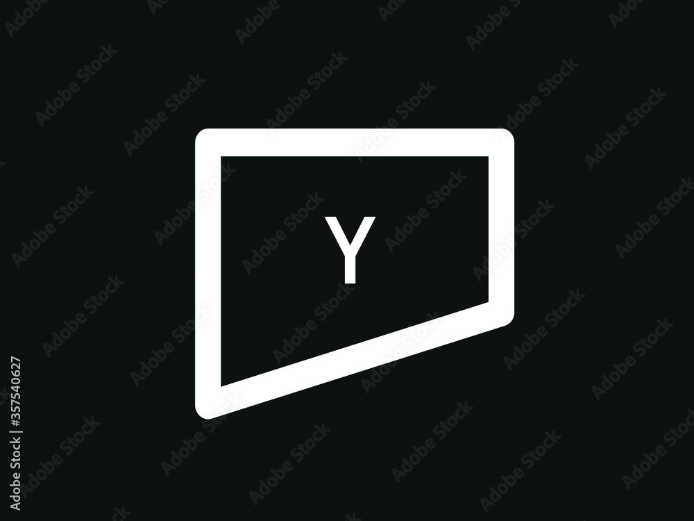 Capital letter Y vector image Capital letter Y vector image