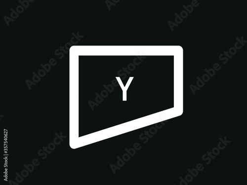 Obraz na plátně Capital letter Y vector image