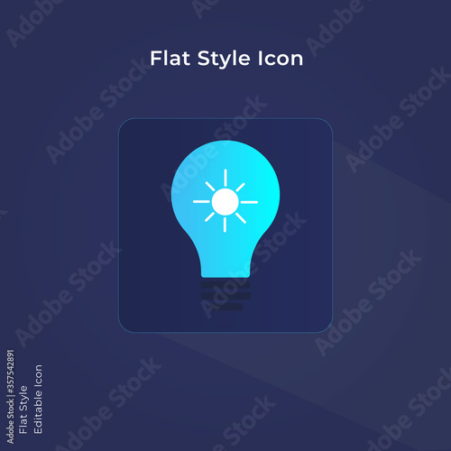 Business idea icon, innovative idea icon vector illustration style for using in mobile, website, ui design.