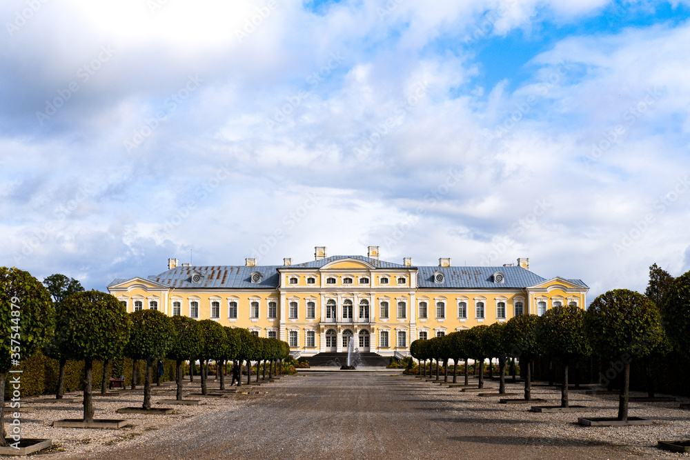 Rundale Palace is a major baroque palaces built for the Dukes of Courland