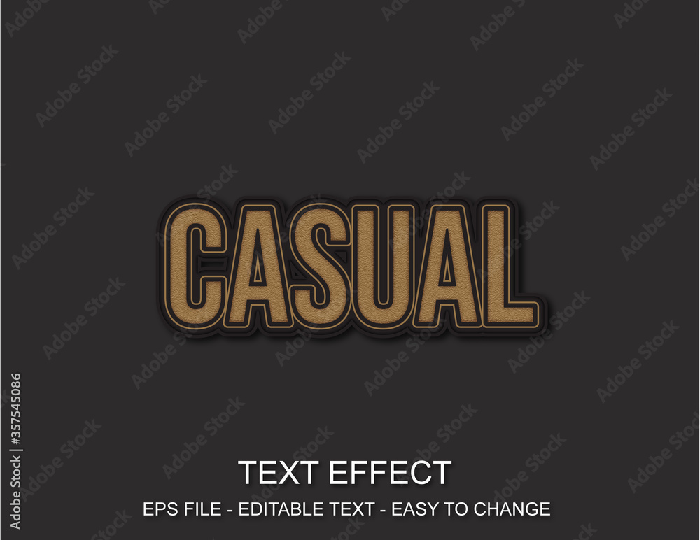 Obraz premium Editable text effect style