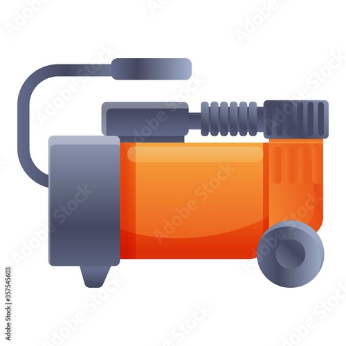 Portable air compressor icon. Cartoon of portable air compressor vector icon for web design isolated on white background