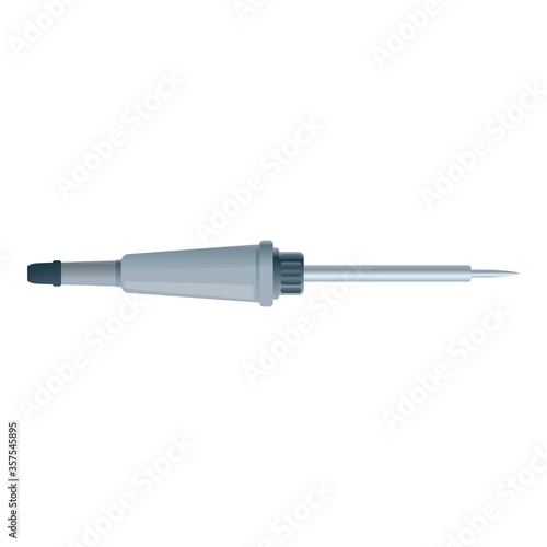 Electronic soldering icon. Cartoon of electronic soldering vector icon for web design isolated on white background