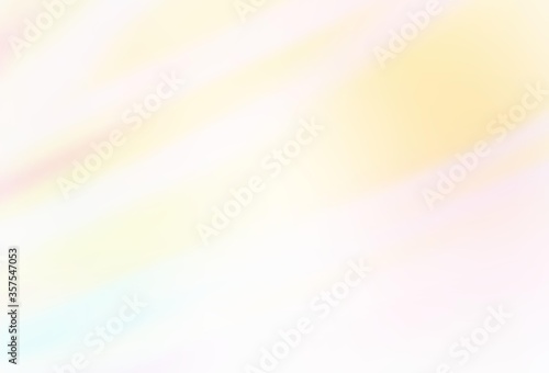 Light Pink, Yellow vector glossy abstract backdrop.