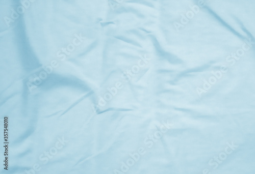 Crumpled blue fabric background. abstract background.