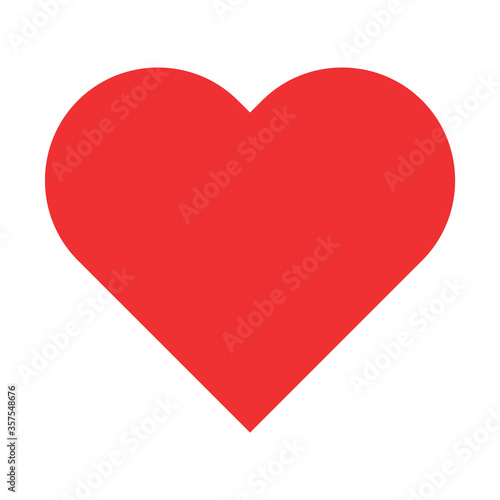 Free Download Heart icon, love vector symbol isolated on white bacground. Valentine graphic sign - GFXLoad