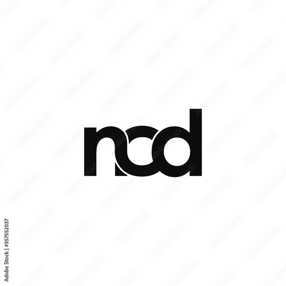 ncd letter original monogram logo design
