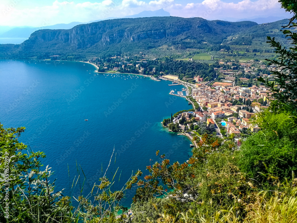 View of Lake Garda from Rocca in Garda, Verona - Italy