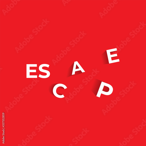 Logo design about escape