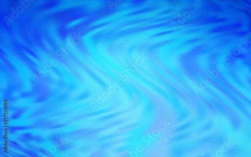 Light BLUE vector texture with milky way stars.