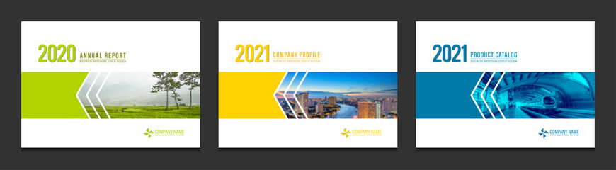 Fototapete Grau 2 Cover design for annual report business catalog company profile brochure magazine flyer booklet poster banner. A4 landscape template design element cover vector.  © Strawberry Blossom