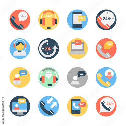 Customer Services and Customer Support Icons