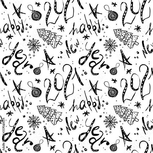 Handmade Christmas toy  ball, 2021 new jear  Christmas decoration pattern for design or background.