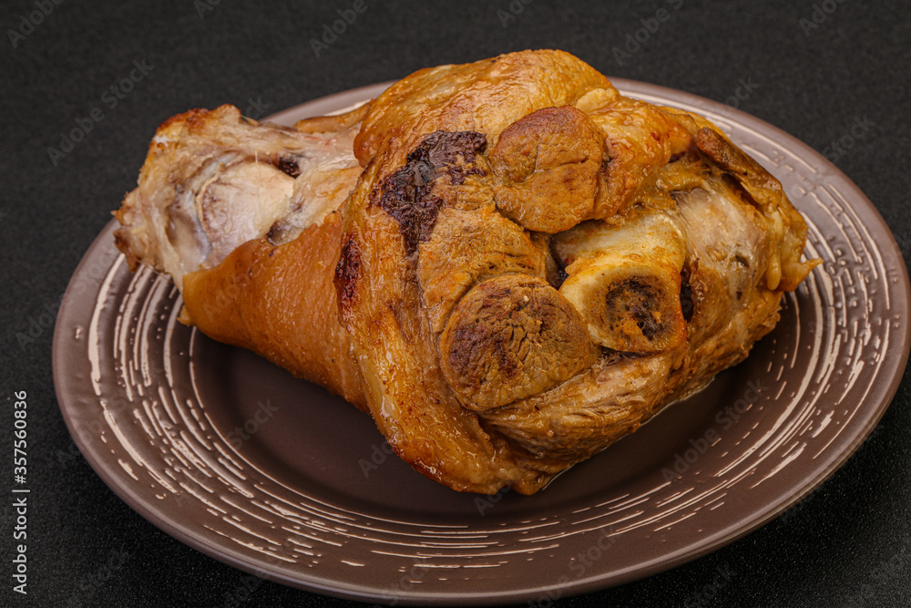 Baked pork knuckle with spices Baked pork knuckle with spices