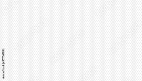 Vector white color and seamless grid hexagon honeycomb dimensional pattern background.