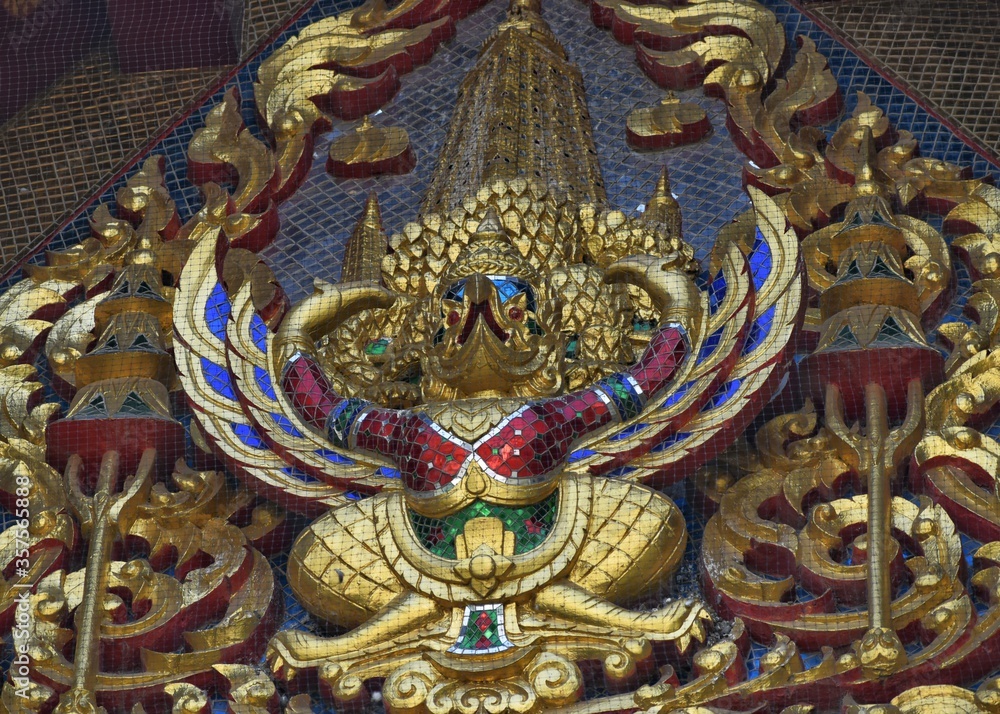 Fototapeta premium thai style art painting on wall