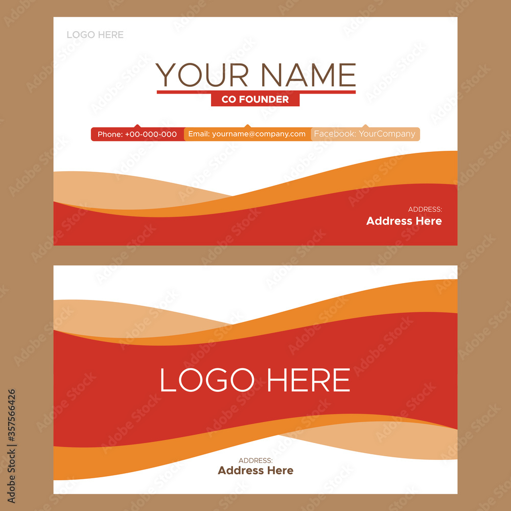 Fototapeta premium vector business card