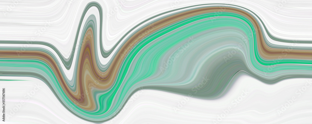 Fototapeta premium Background brown and green. Sea wave illustration. Beautiful texture in a modern style.