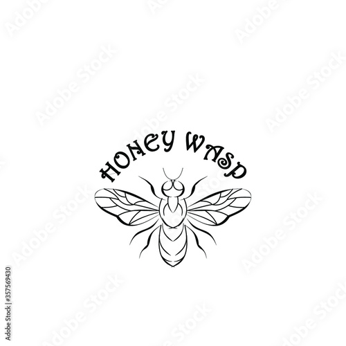 logo design for honey wasps