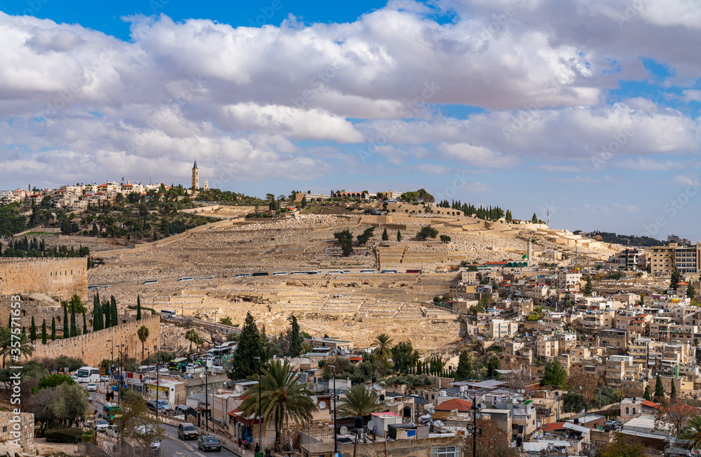 Fototapeta premium View of the Mount of Olives, Jerusalem, Israel