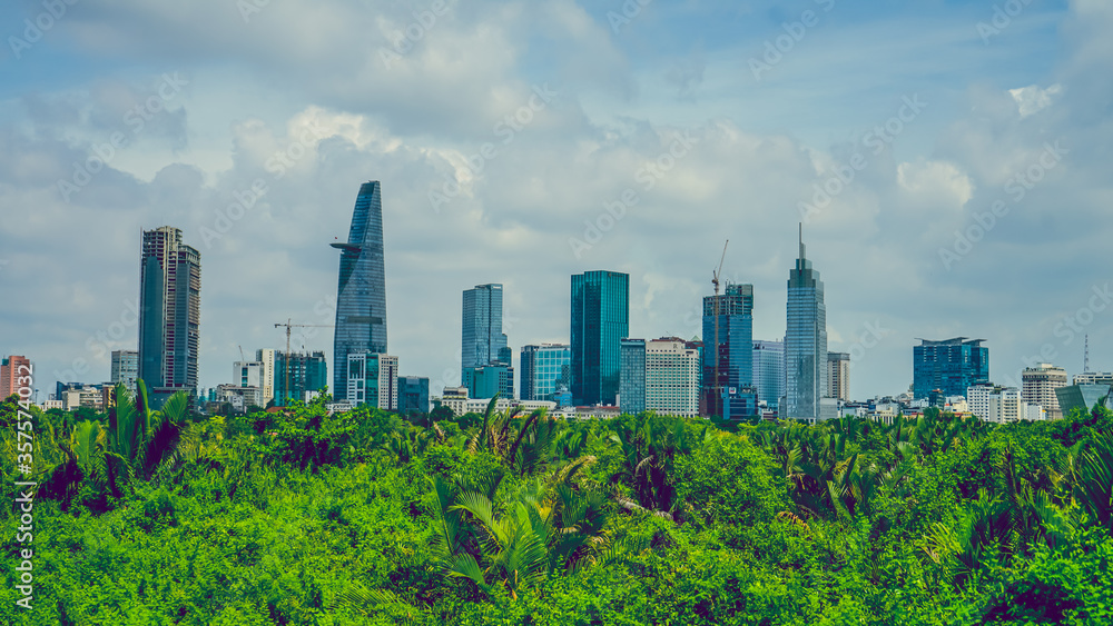 View of the iconic landmark in Ho Chi Minh city