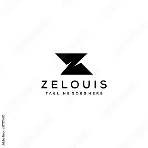 Creative Illustration modern Z sign geometric logo design template