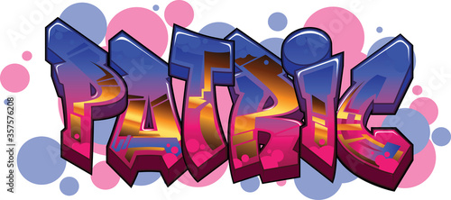 patric Name Text Graffiti Word Design