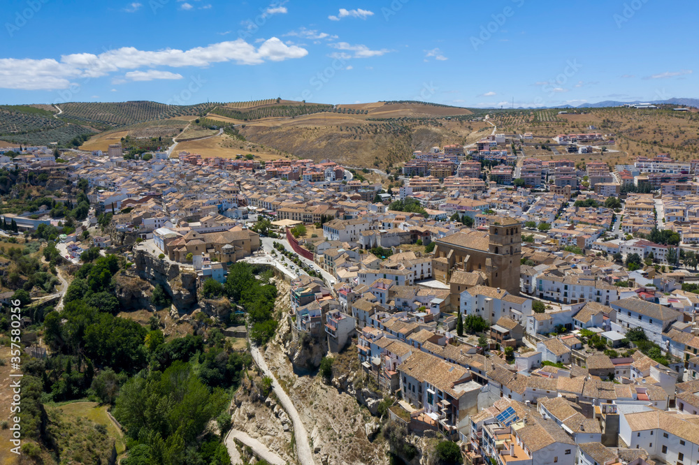 vista de bonito municipio de alhama de Granada, Andalucía