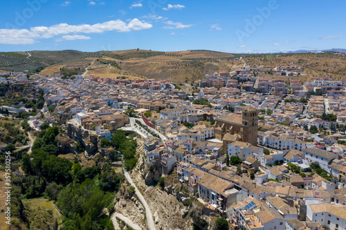 vista de bonito municipio de alhama de Granada, Andalucía