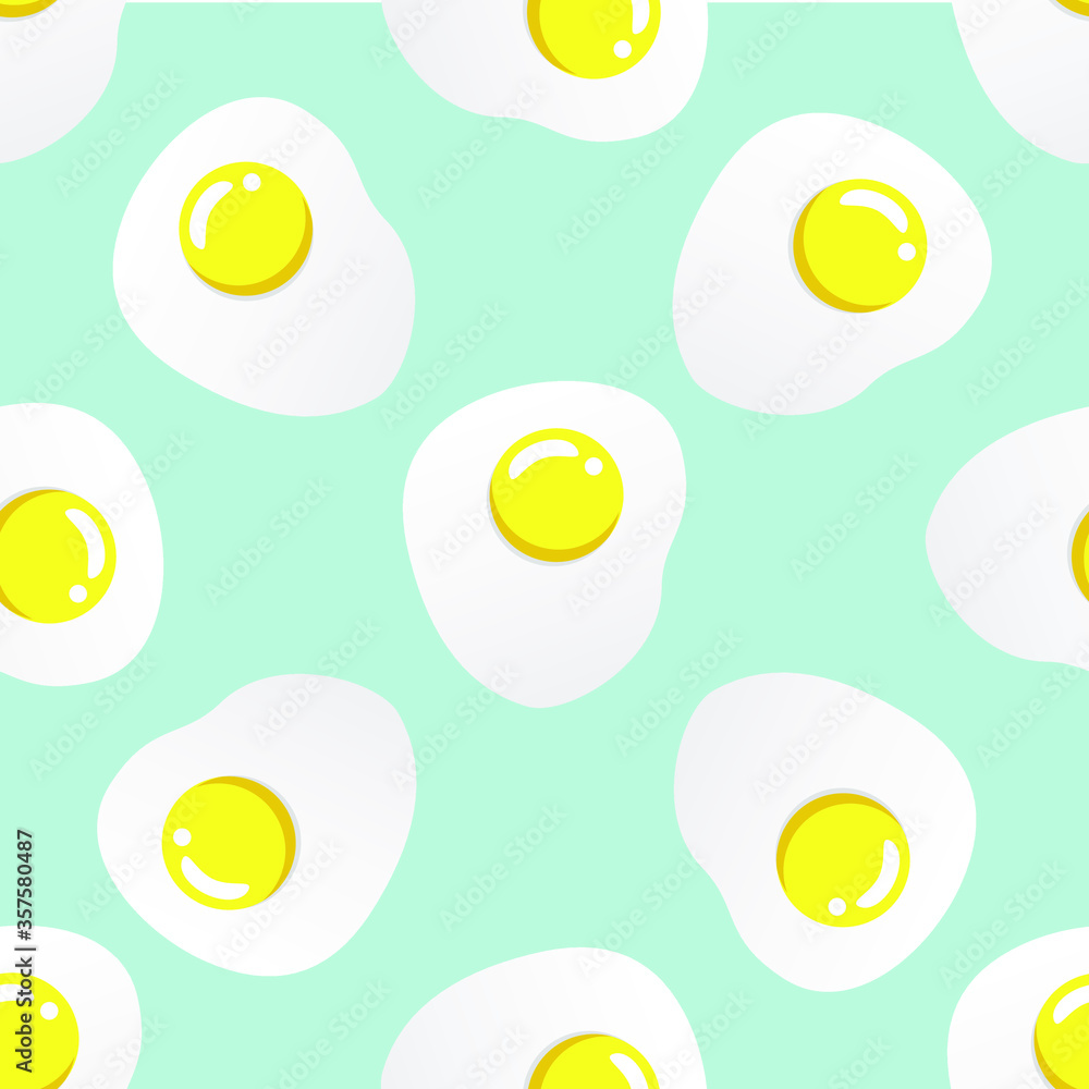 Seamless eggs background vector pattern wallaper for cooking, kitchen, cafe or restaurant Seamless eggs background vector pattern wallaper for cooking, kitchen, cafe or restaurant